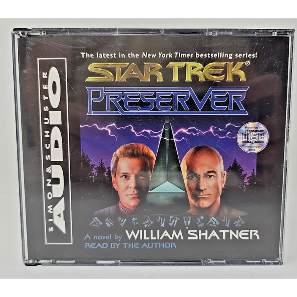 Star Trek: Preserver William Shatner 3 CD Audiobook Novel read by the author U86